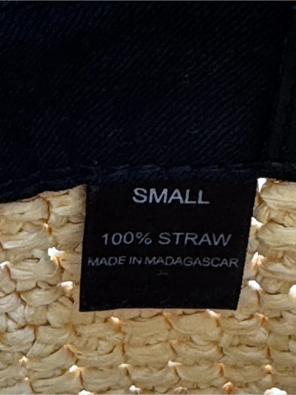 Janessa Leone Pierce Packable Straw Bucket Hat in Natural Sz Small